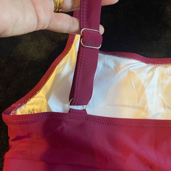 Burgundy dark red new without tags bikini swimsuit size‎ medium - Picture 9 of 9
